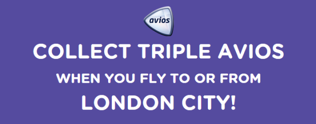 Flybe triple Avios at London City offer May 15